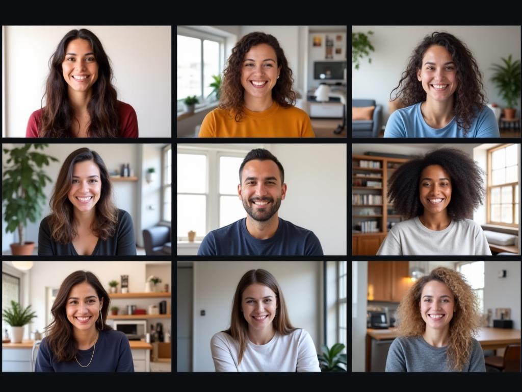 Virtual wellness workshop in progress